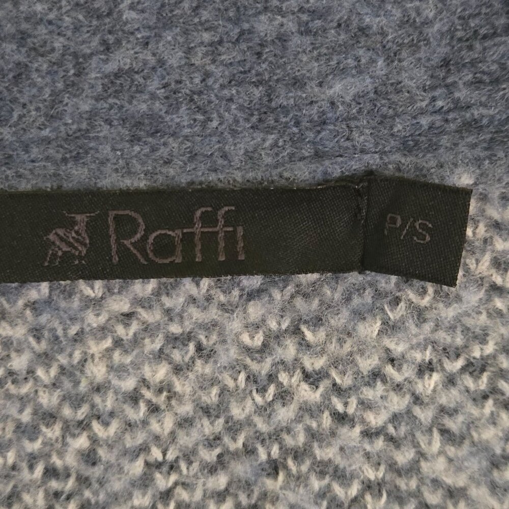 Raffi Waterfront Merino Wool Aztec Jaquard Cardigan Pockets Open a front Size S - Picture 9 of 11